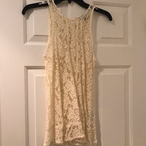 Cream lace blouse